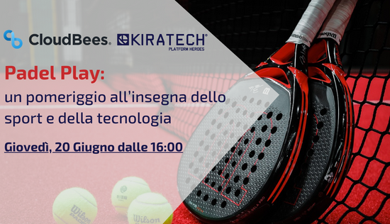 LP Banner Evento Padel CloudBees 20 Giugno